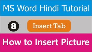 MS-Word | Part-8 | How to Insert Picture in MS Word with all Options for its Formatting and Styling