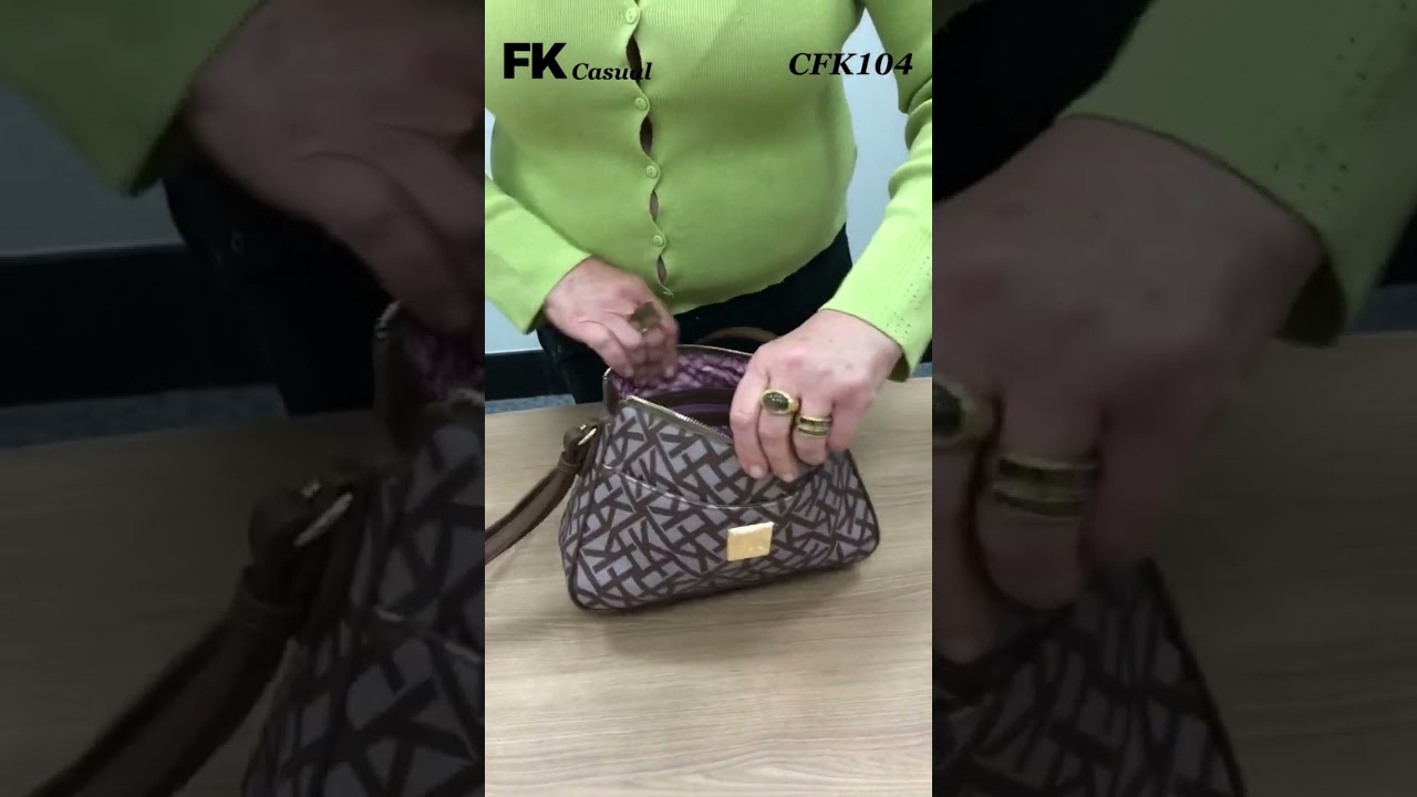 Bolsa Transversal Fellipe Krein CFK104 - Monograma Tramado