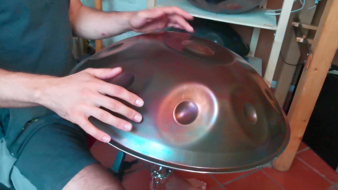 Onda Handpan - Re minore ember steel