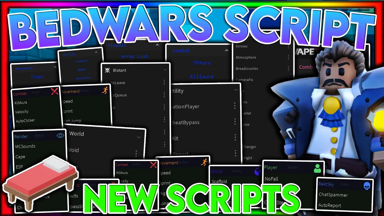 Roblox Bedwars Script – ESP, Fly, Speed, AutoKit & More – Caked By Petite