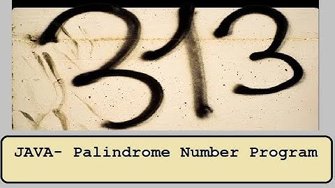 Video-06 JAVA Palindrome number Program #java #javaprogramming #javaforbeginners #javafortesting