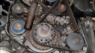 Timing belt tips and tricks + water pump & Valve Cover Gasket replacement. Mitsubishi 2.4