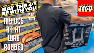 My UCS ATAT Was Robbed  May the 4th Be With You  Vlog Part1.