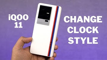 How to Change Clock Style for Always on display on iQOO 11