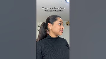How a ponytail changes your face :) #hair #ponytail