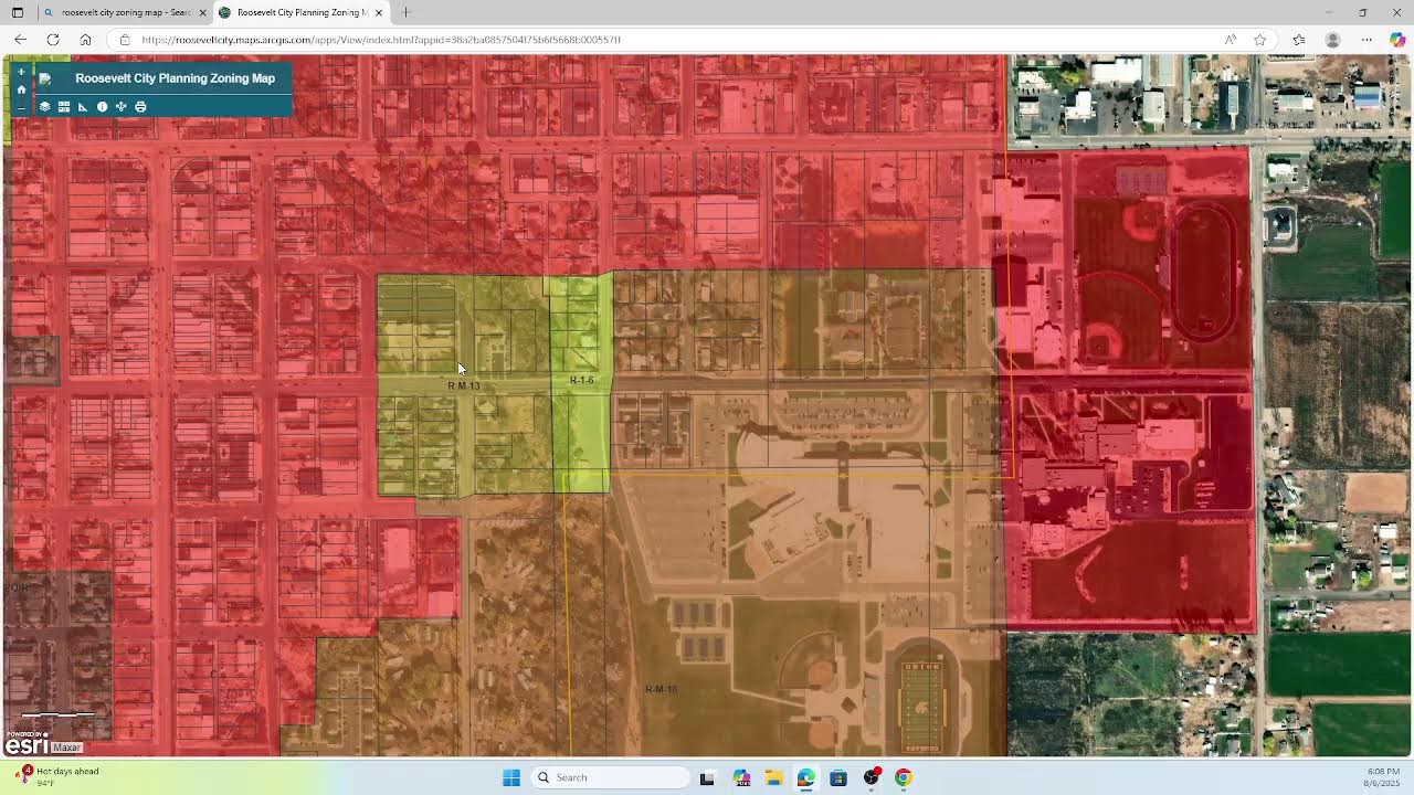 Roosevelt City Planning & Zoning Meeting August 6, 2025