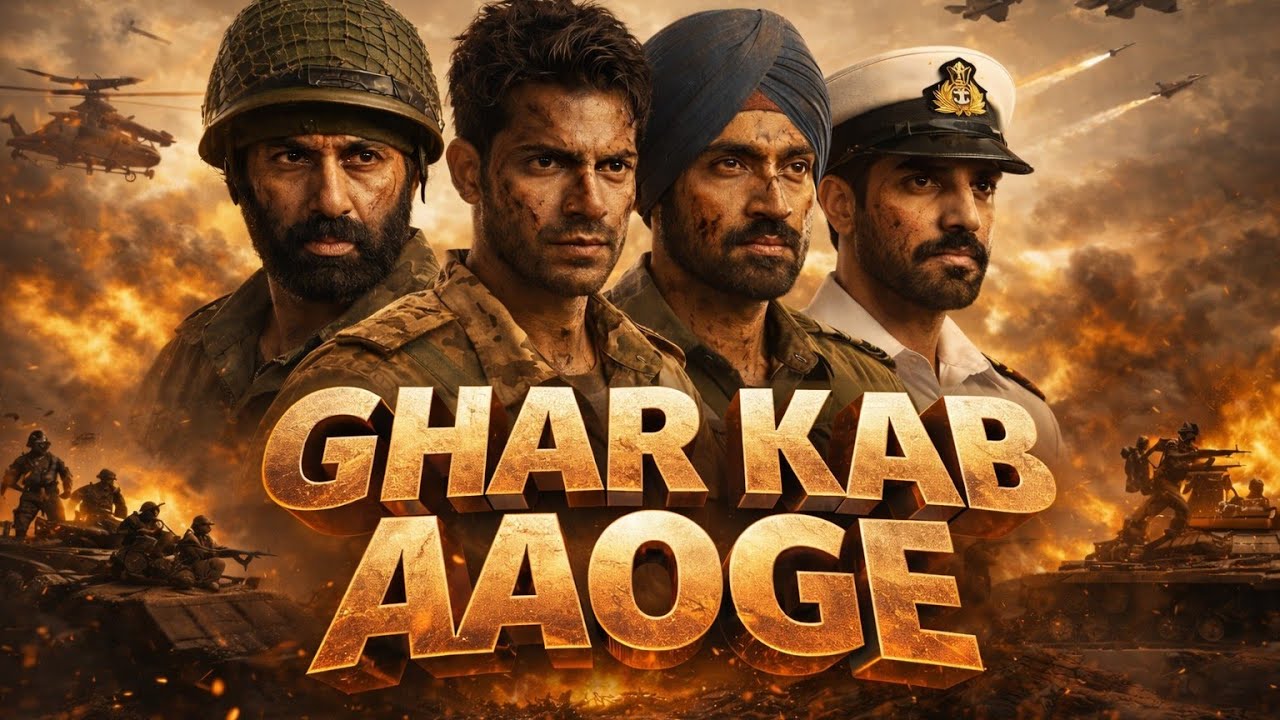 GHAR KAB AAOGE | Border 2 Style Emotional Song | Heart Touching Patriotic Video |MP3 music 