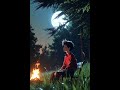 peaceful,night,fire #cinematicanimation #rainambience #relaxingmusic #animatedshorts #4kanimation