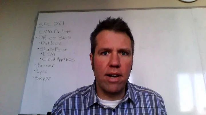 SPC281 - Office 365 and Dynamics CRM Online - Better Together