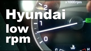 Hyundai GDI Low Idle Rpm at stops  tip