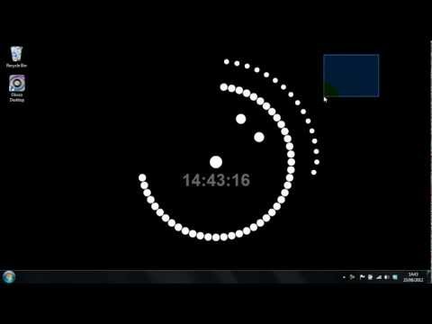 Cool Dots Desktop Clock Wallpaper