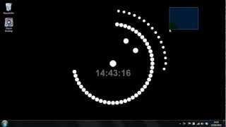 Cool Dots Desktop Clock Wallpaper screenshot 2