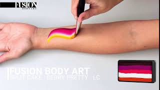 Fusion Body Art Split Cake Swatch | Leanne's  Berry Pretty