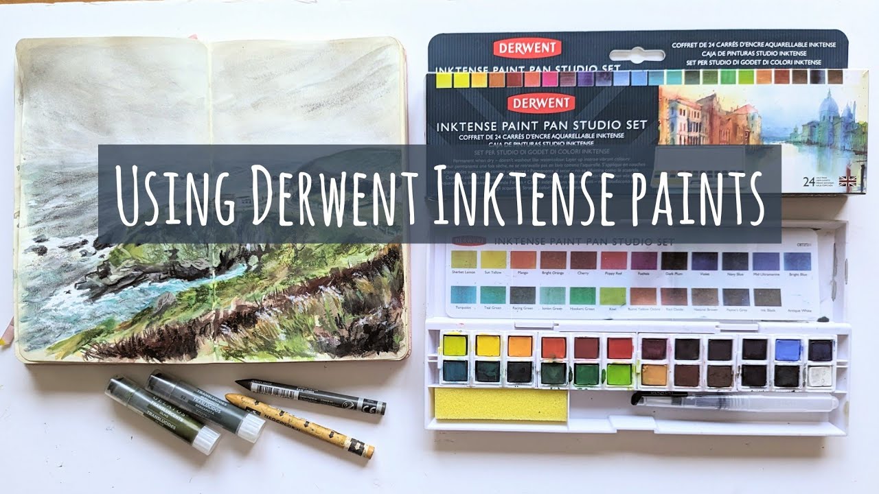 Derwent Inktense Paint Pan Travel Set