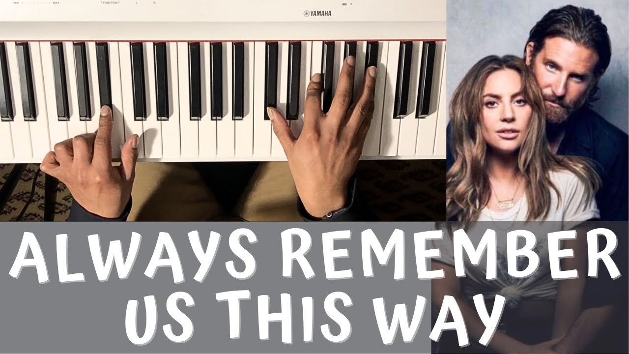 PIANO FACILE - Lady Gaga - Always Remember Us This Way (Tutorial piano)