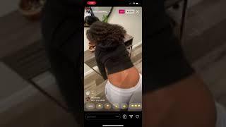 Kennedy Cymone and Corie Rayvon drunk and twerking on ig live