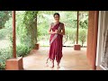 Tying a saree for dance: Rukmini Vijayakumar