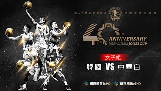 20180725-1 瓊斯盃-女子組 韓國vs中華白