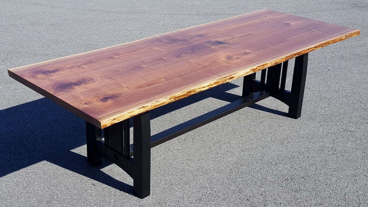 Walnut 108" Live Edge Table Walk Around!! Country Lane Furniture