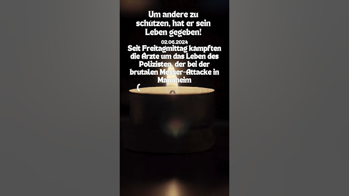 Trauer um den Polizisten Rouven hat es nicht geschafft