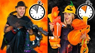 J'achète tout ORANGE VS Il achète tout NOIR  10 Minutes Challenge Halloween | Sophie Fantasy