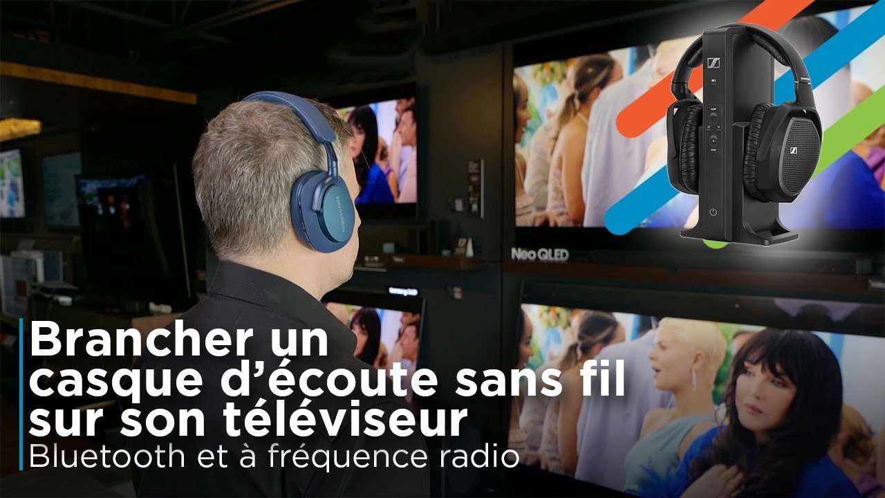 Brancher un casque d'écoute sans fil sur son téléviseur | Vidéo des