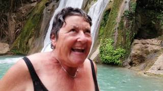 Sue Oliver strips off her clothes and takes the plunge - YouTube