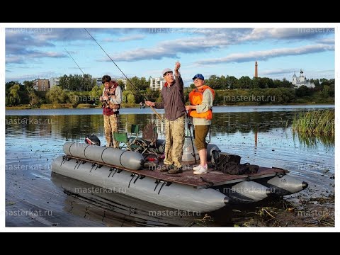 Надувной тримаран-плот ЛТ60-50-200. Сборка и демонстрация на воде.