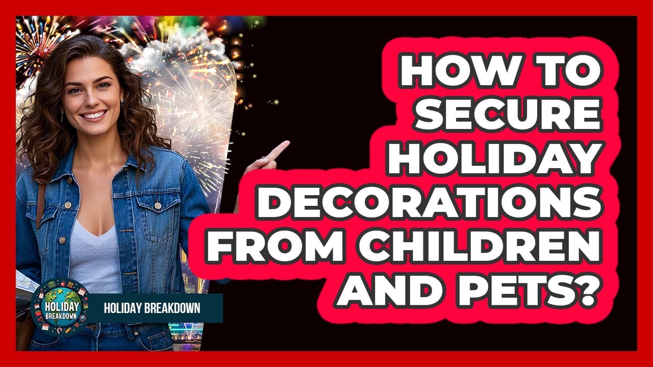 How to secure holiday decorations from children and pets?
