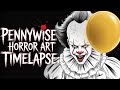 Drawing Pennywise in  Comic Style |  Art Timelapse |