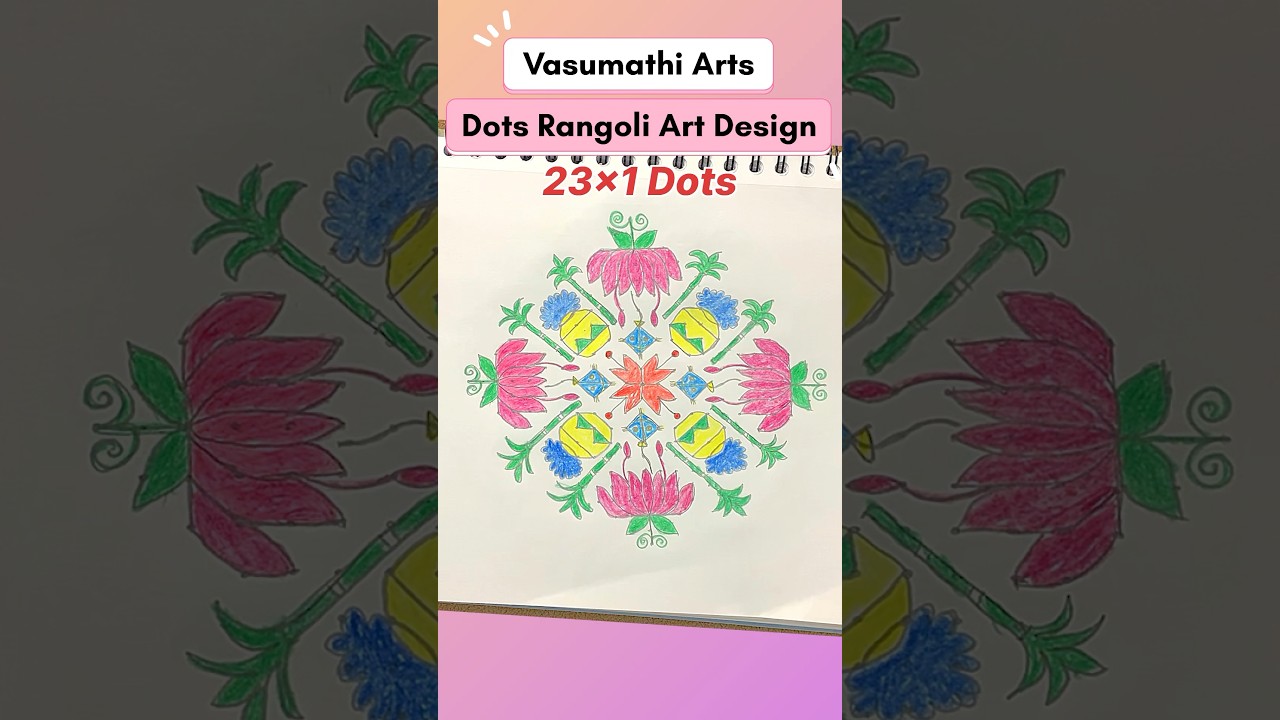 23x1 చుక్కల ముగ్గు | Bhogi Rangoli Step by Step Tutorial |Vasumathi Arts 