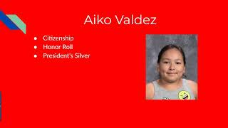 Williams Intermediate Virtual Awards 5th Grade 2020