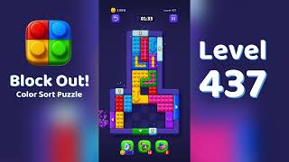 Block Out Level 437 Walkthrough 🧩 | All Levels Solution | Mini Boss