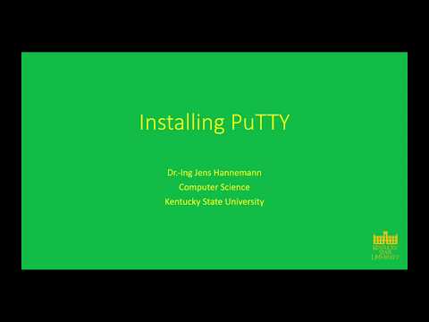 Toolchain Setup - Installing PuTTY