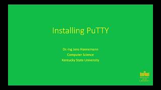 Toolchain Setup - Installing PuTTY
