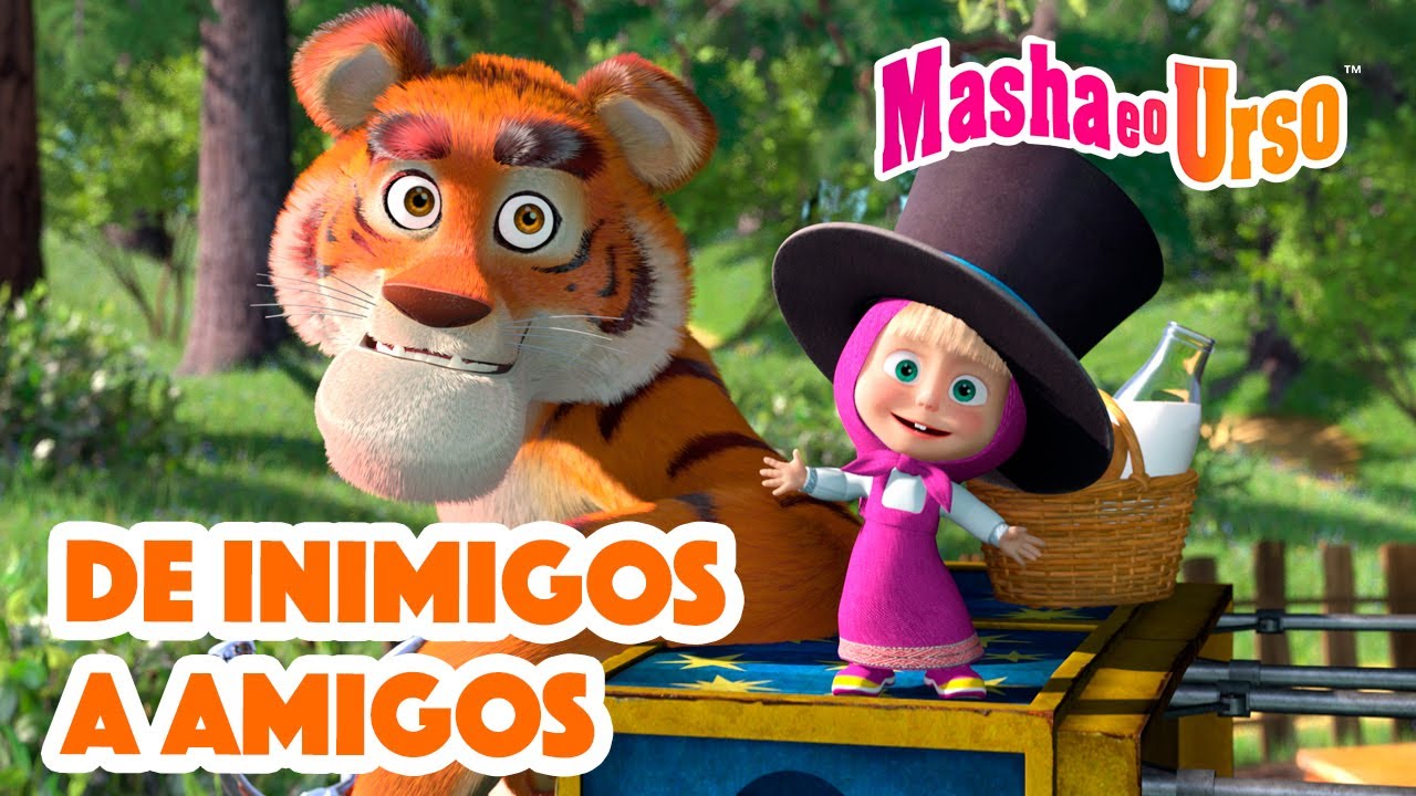 Masha e o Urso 🤗 De Inimigos a Amigos 😡 Coleção de desenhos animados