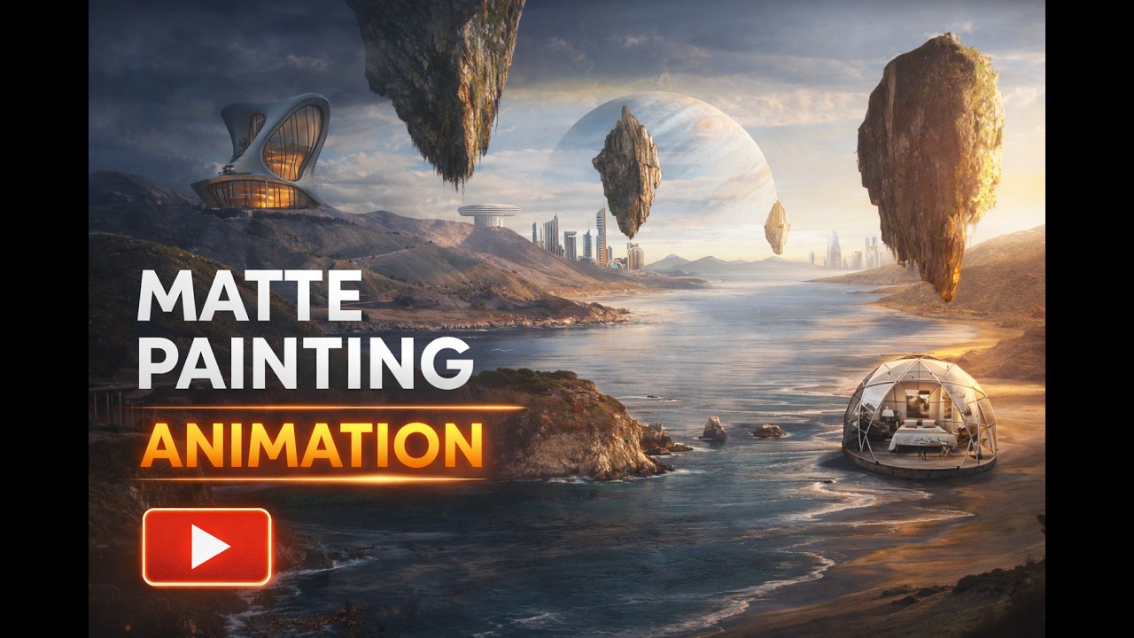 I Animated a Matte Painting 🎬 - YouTube