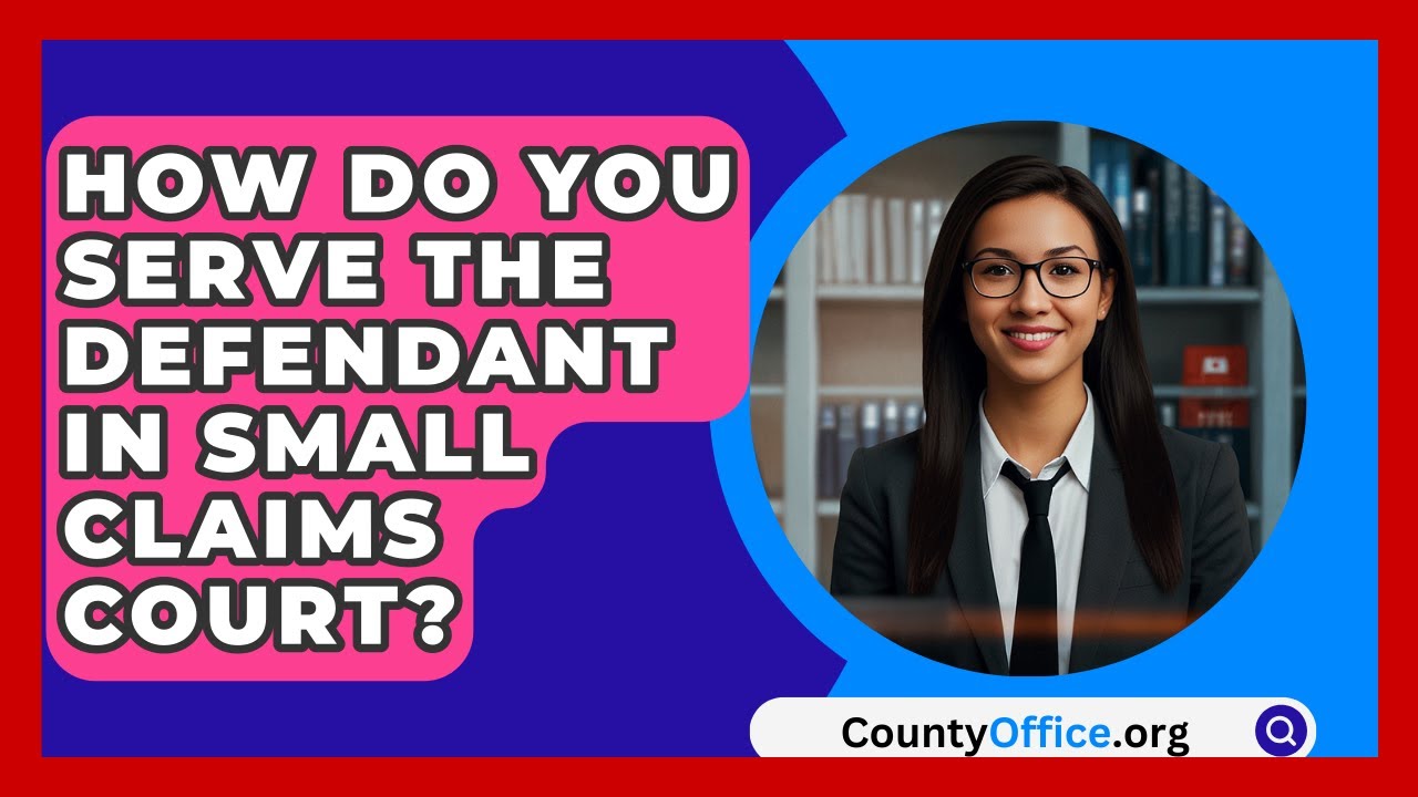 How Do You Serve The Defendant In Small Claims Court? - CountyOffice.org