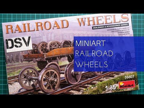 Video: MiniArt 35607 železniční kola (1/35)