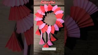 beautiful and easy red paper wall hanging / paper craft for home decoration / paper wall mate | DIY