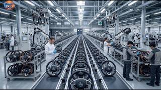 From Junkyard to Luxury Cars  Complete Steering Wheel Recycling & Manufacturing Process 4K