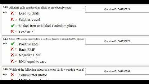 DMRC electrician MCQ Solved (Part-3)