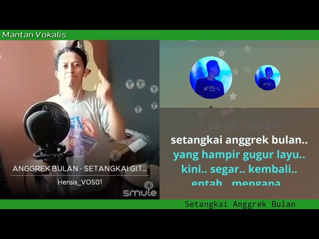 Chrisye - Setangkai Anggrek Bulan | by request (video karaoke duet bareng lirik tanpa vokal) cover class=