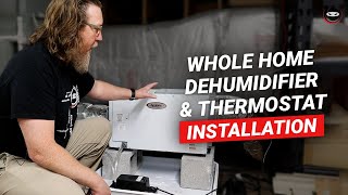 Aprilaire Whole Home Dehumidifier Install with New S86 Wifi Thermostat