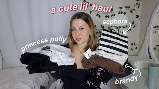 Try on Haul! Brandy Melville, Princess Polly, & Sephora
