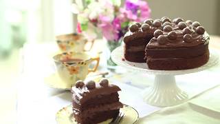 Mary berry's malted chocolate cake recipe is made with a icing and
topped maltesers. it's real crowd-pleaser family fav...