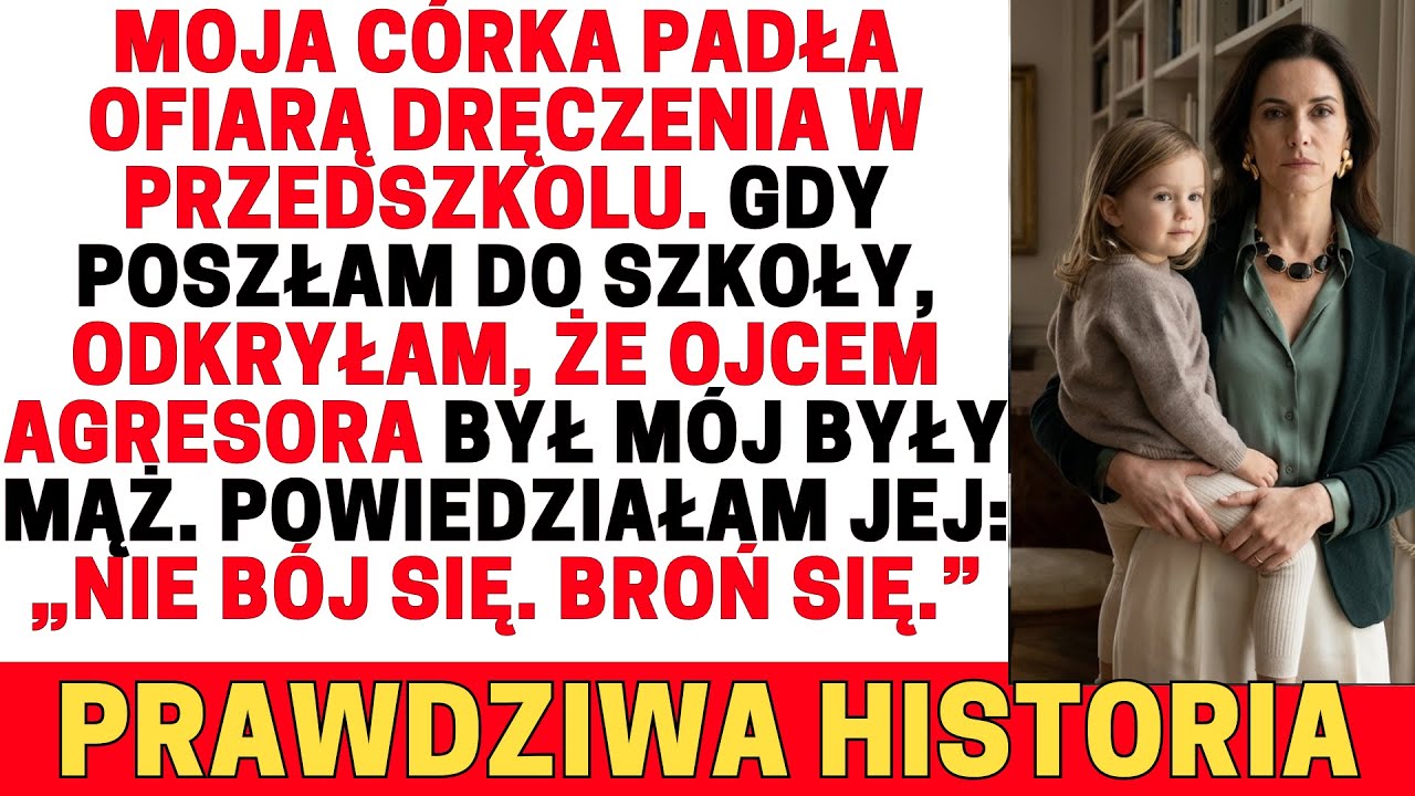 Moja córka była gnębiona w przedszkolu; ojcem dręczyciela był były mąż. Kazałam jej się bronić.