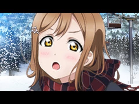 Hanamaru Tries Skiing