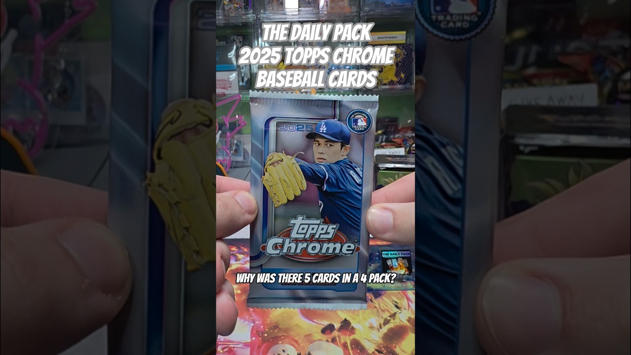 Opening Topps Chrome 2025 Baseball Card Pack! 