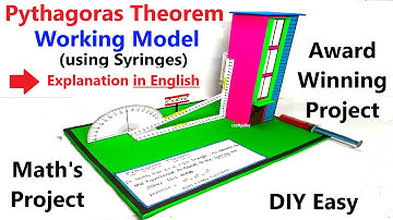 pythagoras theorem working model maths project using syringes explanation in english - craftpiller